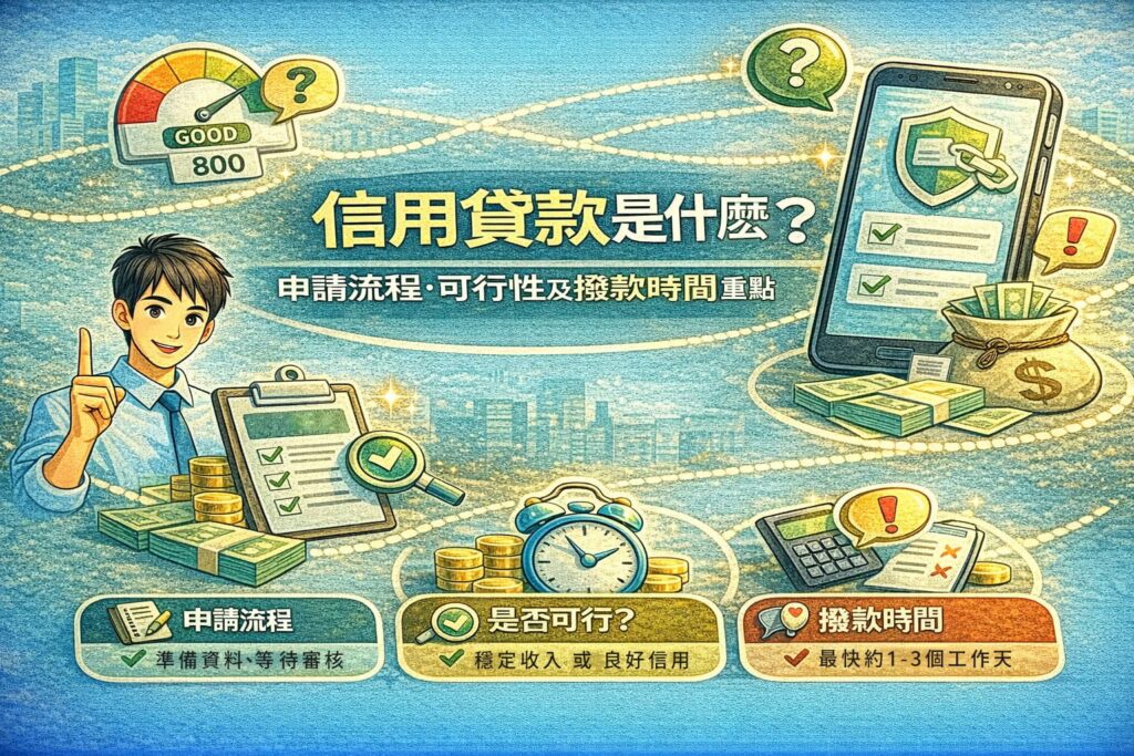 信用貸款是什麽申請流程可行性及撥款時間重點