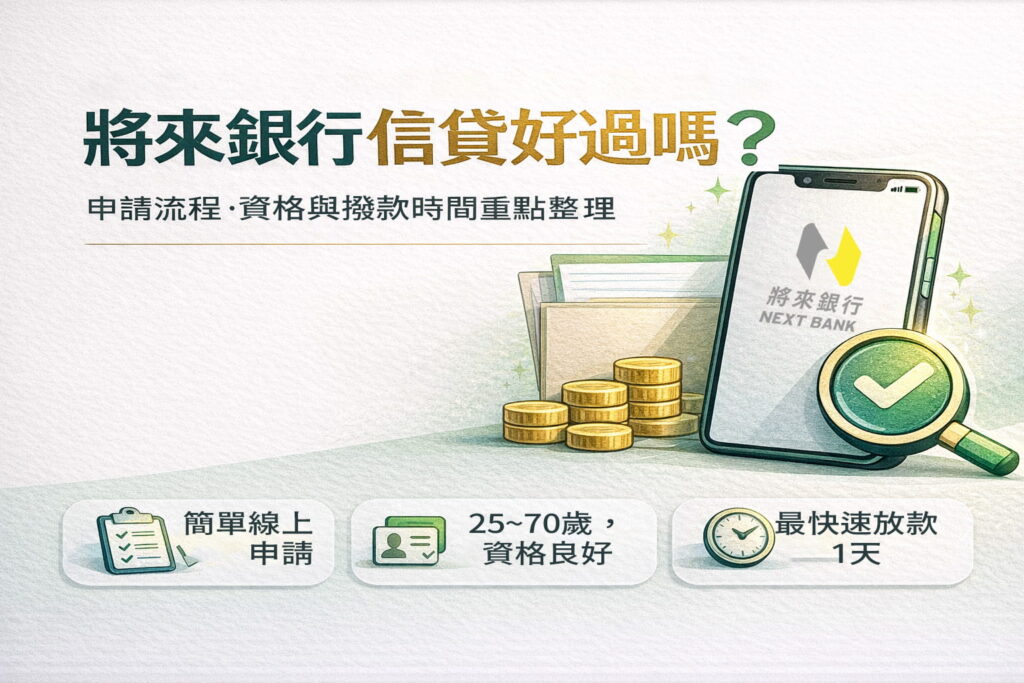將來銀行信貸好過嗎申請流程資格與撥款時間重點整理