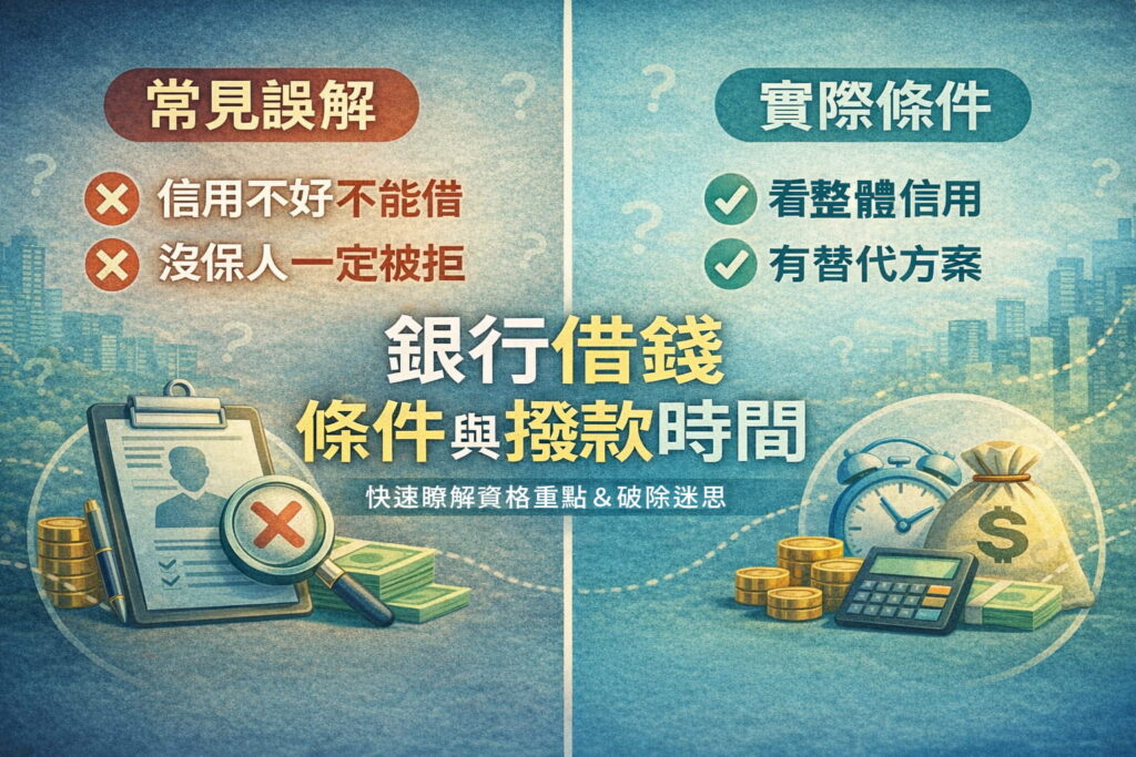 貸款條件申請流程與撥款時間說明資格重點與常見誤解實用說明