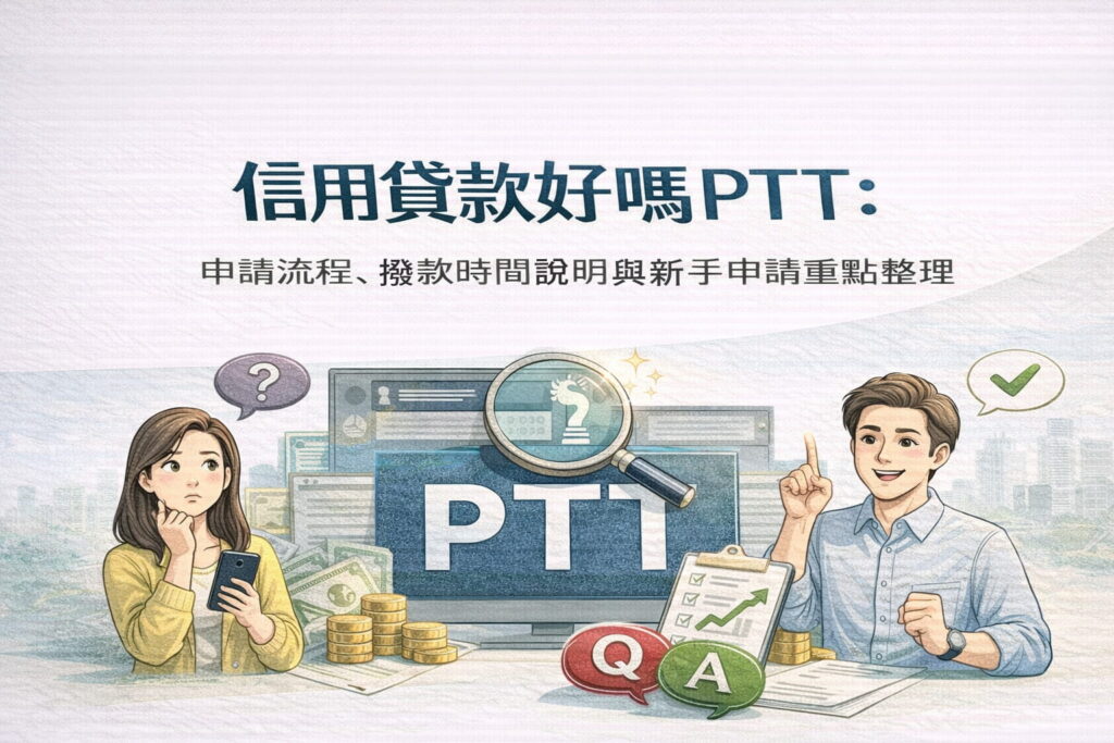 信用貸款好嗎ptt申請流程撥款時間說明與新手申請重點整理