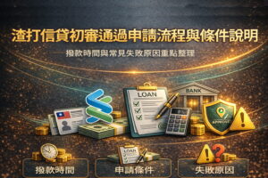 渣打信貸初審通過申請流程與條件說明撥款時間與常見失敗原因重點整理