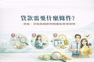 貸款需要什麼條件資格流程與撥款時間重點實用說明