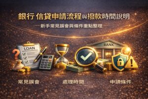 銀行-信貸申請流程與撥款時間說明新手常見誤會與條件重點整理