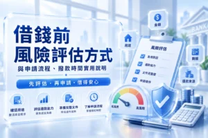 借錢前風險評估方式與申請流程撥款時間實用說明 1