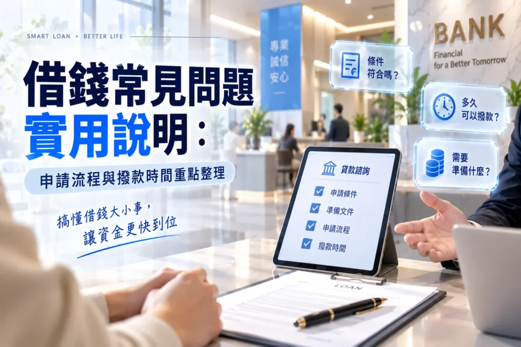 借錢常見問題實用說明申請流程與撥款時間重點整理webp