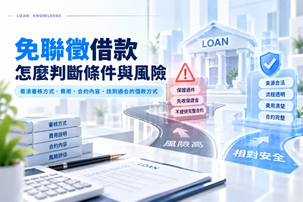 免聯徵借款怎麼判斷條件與風險
