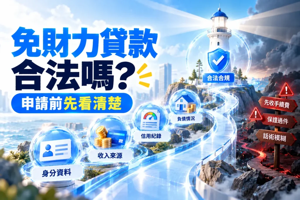 免財力貸款合法嗎申請前先看清楚